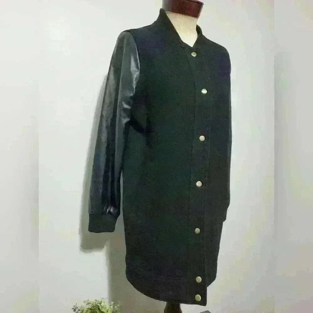 Bike Repair Shop Beanpole wool black relaxed fit jacket. Size 85 Korean (2 US) - Picture 2 of 13